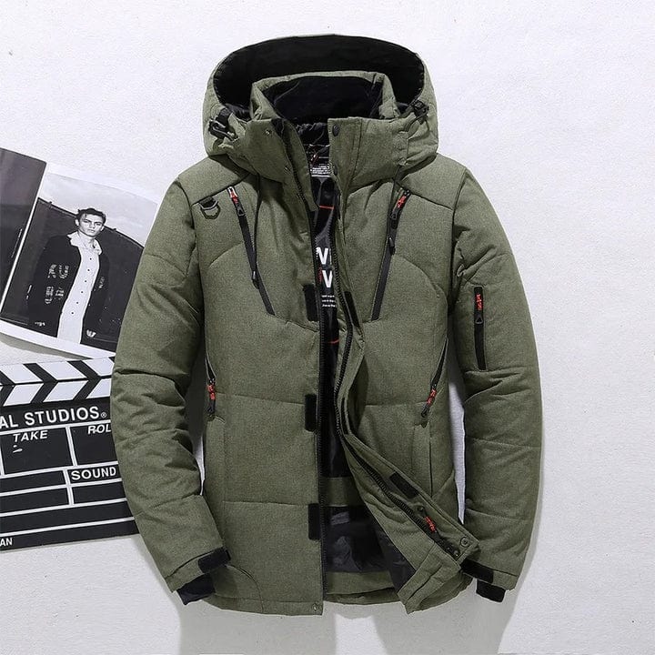 Donsjack heren met capuchon – Warm en stijlvol winterjack voor buitengebruik