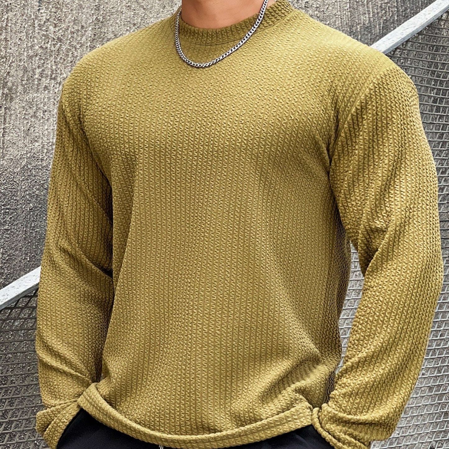 Comfortabele Pullover Heren – Warme Trui van Katoen met Moderne Pasvorm