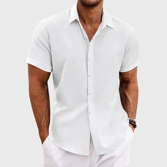 Casual Overhemd Heren – Stijlvol Button-Down Shirt van Katoen voor Vrijetijd Gebruik
