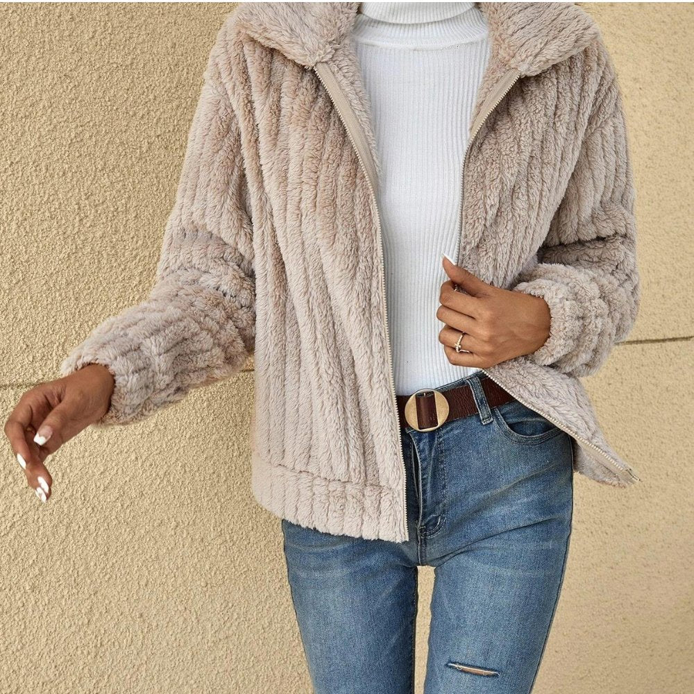 Pluche Vest Dames – Zachte en Warme Vest voor Herfst en Wintermode