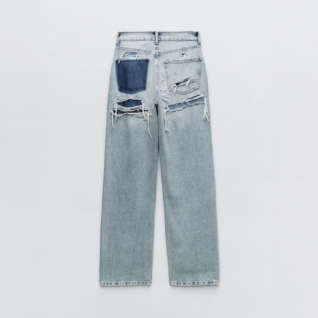 Vintage Gescheurde Jeans Dames - Modieuze Slim Fit Denim met Hoge Taille