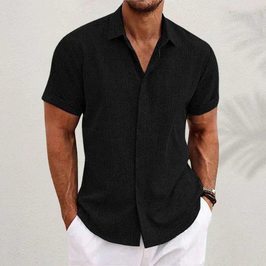 Casual Overhemd Heren – Stijlvol Button-Down Shirt van Katoen voor Vrijetijd Gebruik