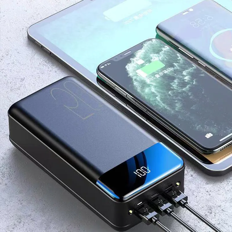 Draagbare Power Bank Snellader 10000mAh USB-C 2 Poorten