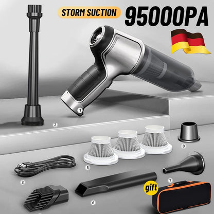 Draadloze Auto Stofzuiger Accessoire Kit