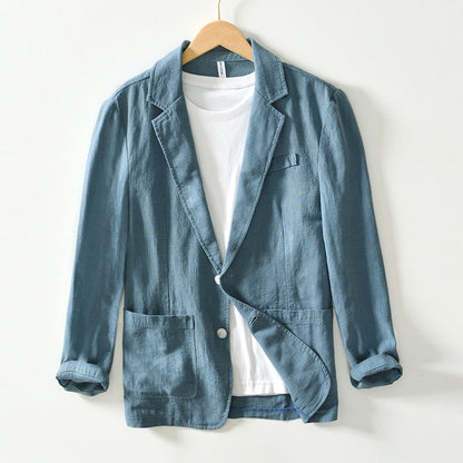 Blazer heren – Modieuze blazer met twee knopen en slim fit design