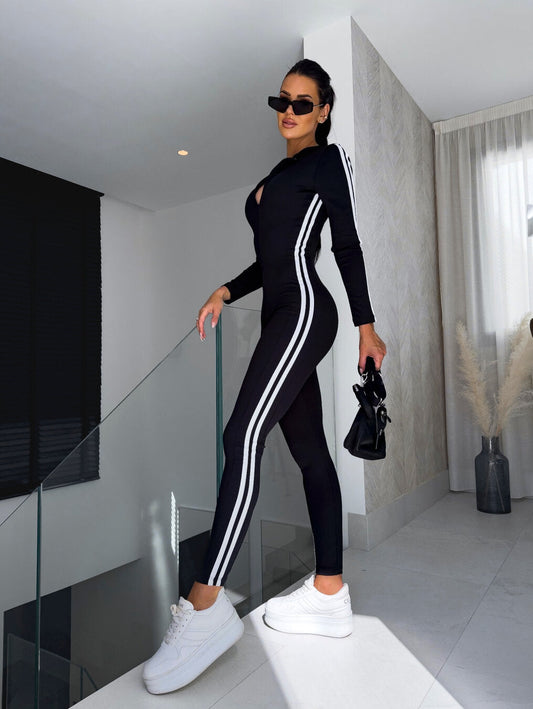 Jumpsuit dames V-hals – Elegante jumpsuit met comfortabele pasvorm en stijlvol design