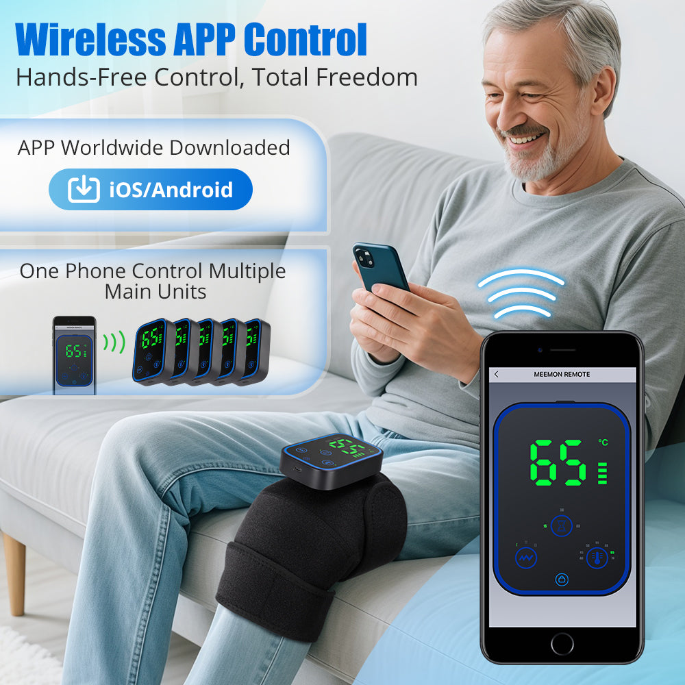 Knie Massager Verwarming App Controle