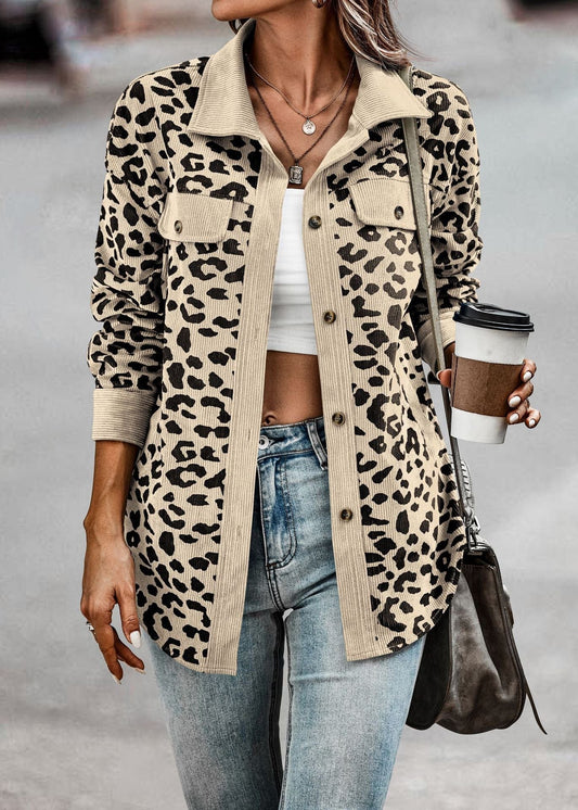 Dames Leopardenjacke – Trendy Damesjas met Luipaardprint voor Casual en Feest