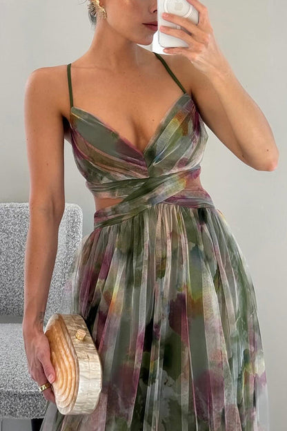 Giselle – Elegante jurk met bloemenprint voor speciale gelegenheden