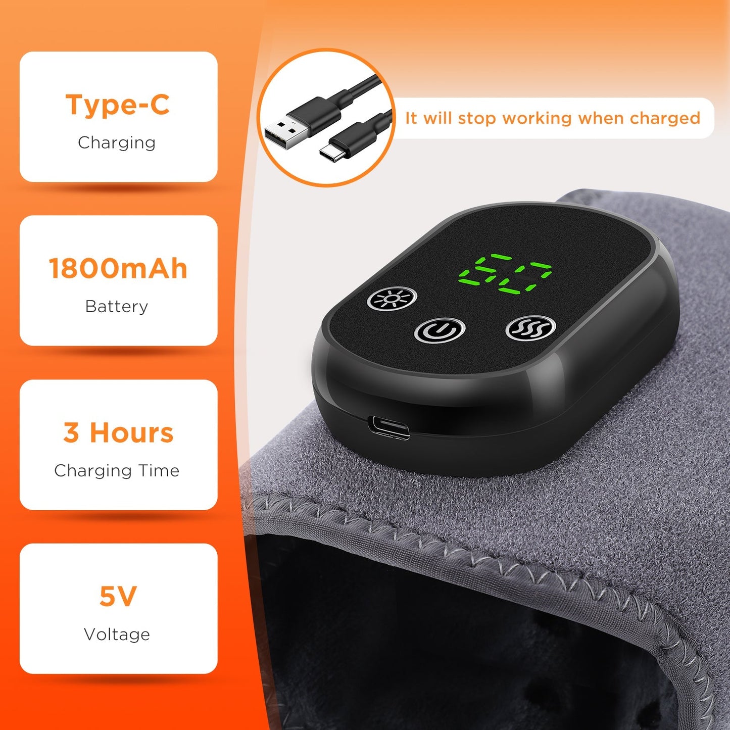 Warmtecompress Enkelmassager