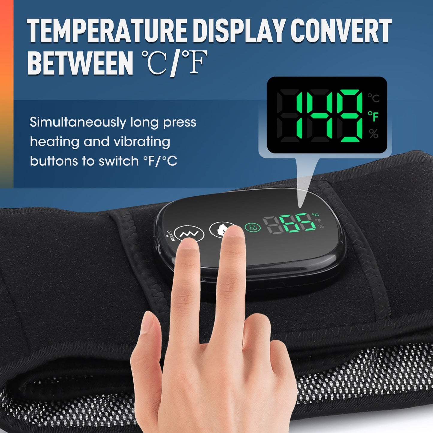 LED Rugmassager met Roodlichttherapie en Warmte