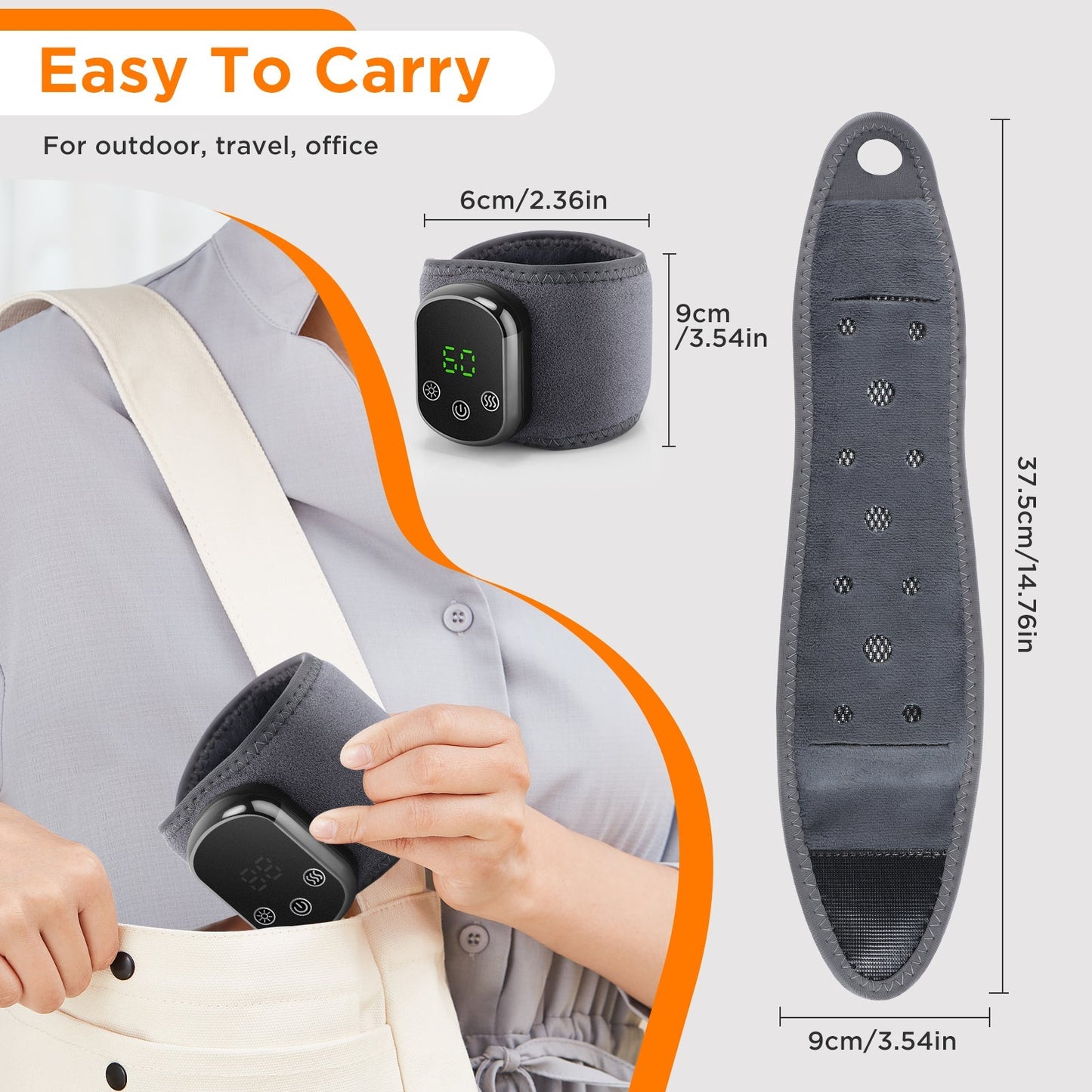 Pols Massage Brace Warmtecompressiefunctie