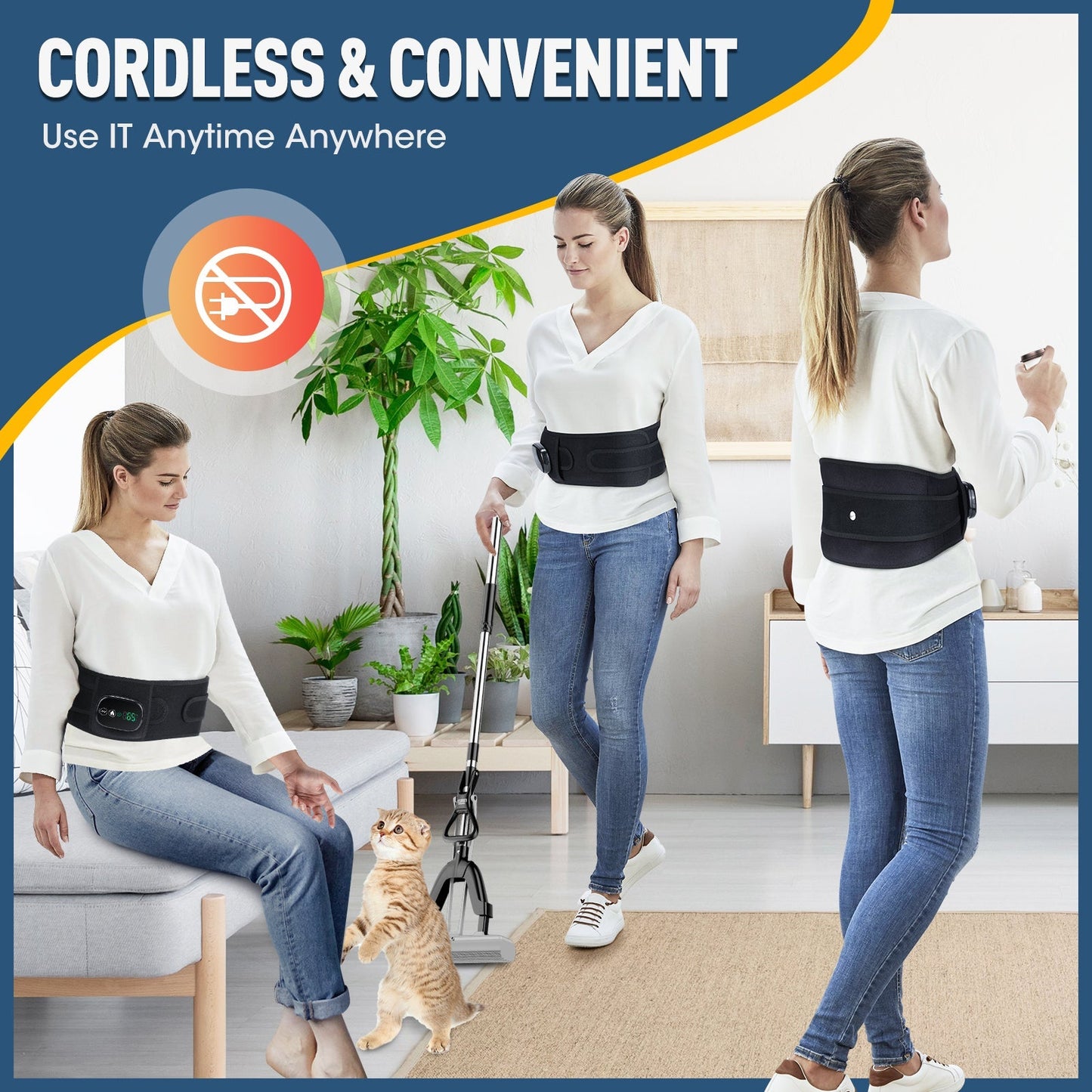 LED Rugmassager met Roodlichttherapie en Warmte