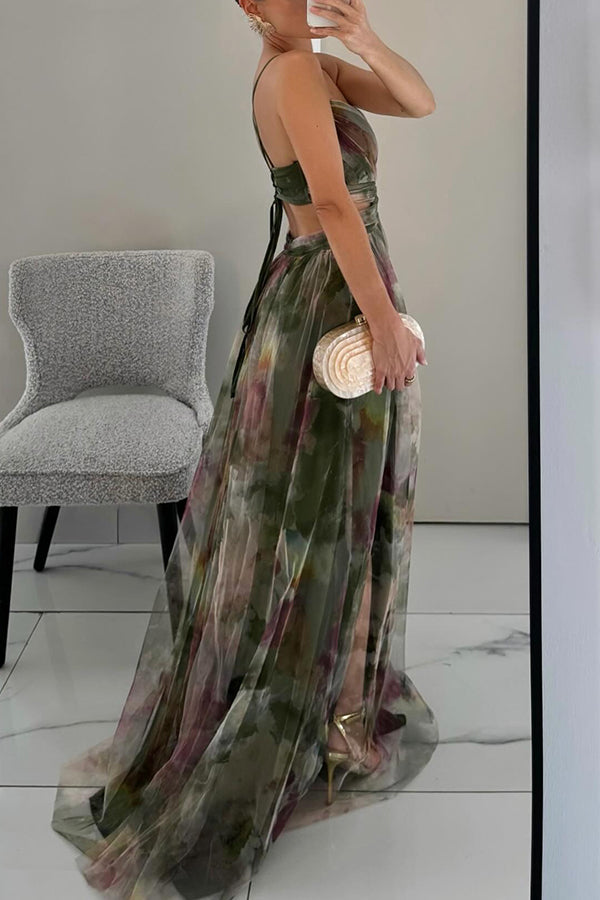 Giselle – Elegante jurk met bloemenprint voor speciale gelegenheden