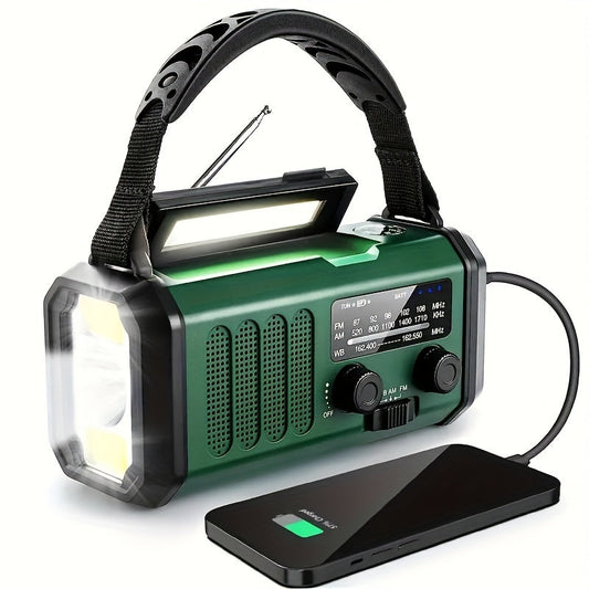 Zonne-energie Noodradio Powerbank Radio LED Lamp Buiten