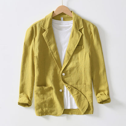 Blazer heren – Modieuze blazer met twee knopen en slim fit design