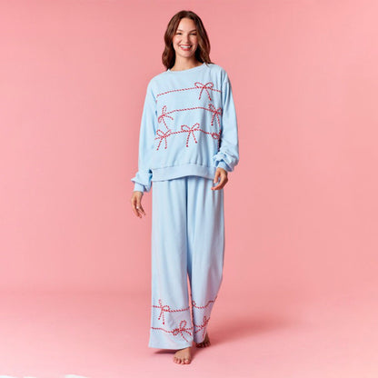 Dames Kerst Pyjama Set Loungewear Twee-delig