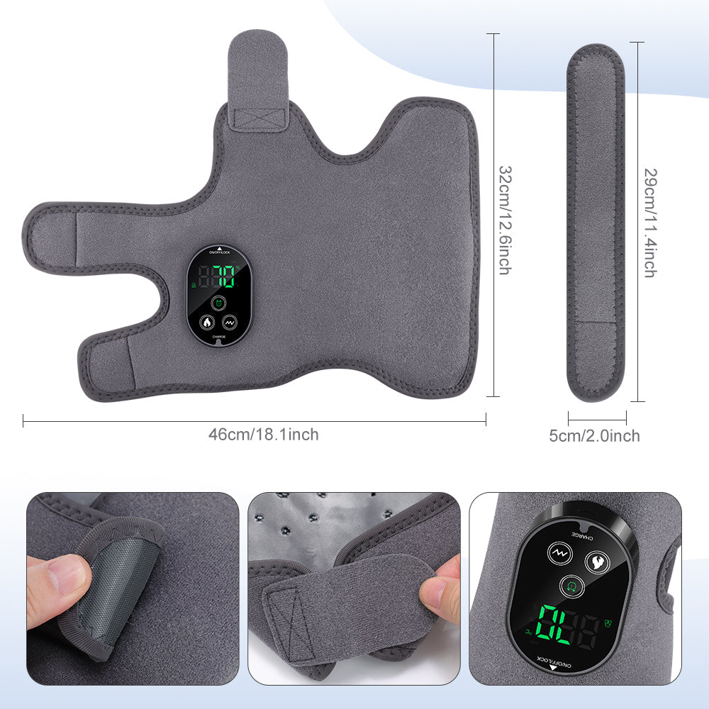 Draadloze Massage Pad 4 in 1 voor Elleboog Knie Voet Enkel