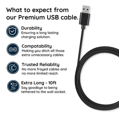 10ft Micro USB Kabel