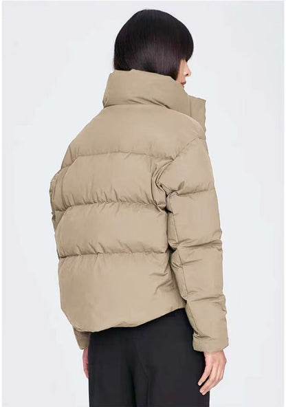 Pufferjack Dames – Verkorte Donsjack voor Koud Weer, Stijlvol en Comfortabel