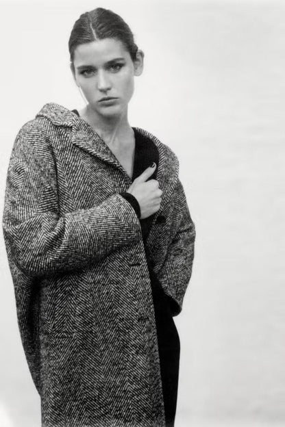 Visgraatmantel dames – Stijlvolle visgraat jas voor herfst en winter