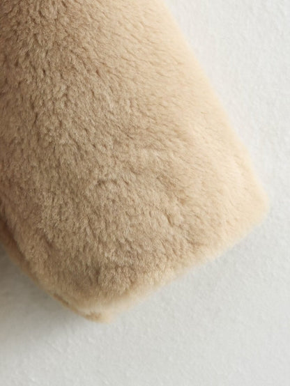 Zachte Teddyjack Dames – Comfortabele Teddybeer Jas voor Koud Weer