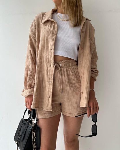Katoenen Dames Pak – Elegante Jumpsuit voor Feestelijke Gelegenheden