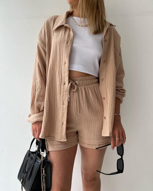 Katoenen Dames Pak – Elegante Jumpsuit voor Feestelijke Gelegenheden