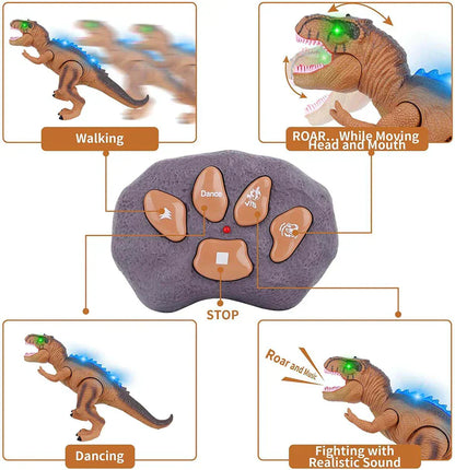 Afstandsbediening Dinosaurusspeelgoed met LED Licht