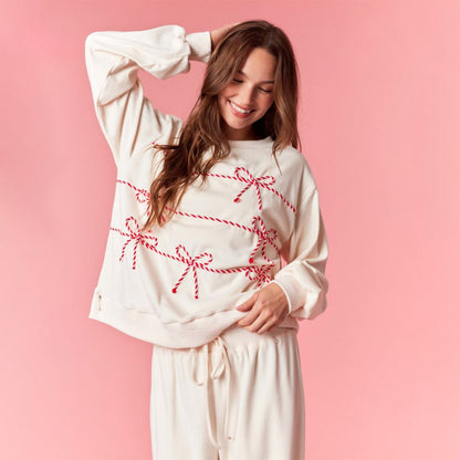 Dames Kerst Pyjama Set Loungewear Twee-delig