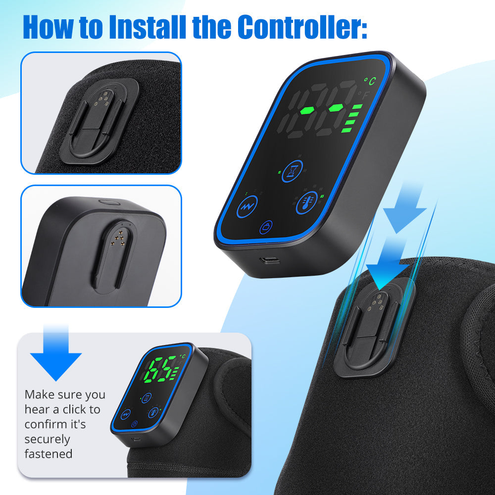 Knie Massager Verwarming App Controle