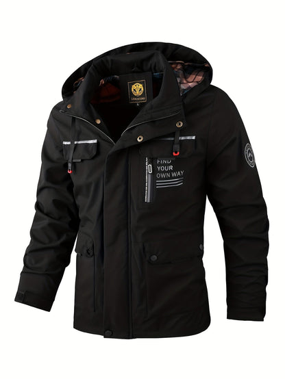 Windbreaker heren – Waterdichte jack met meerdere zakken en ademend ontwerp