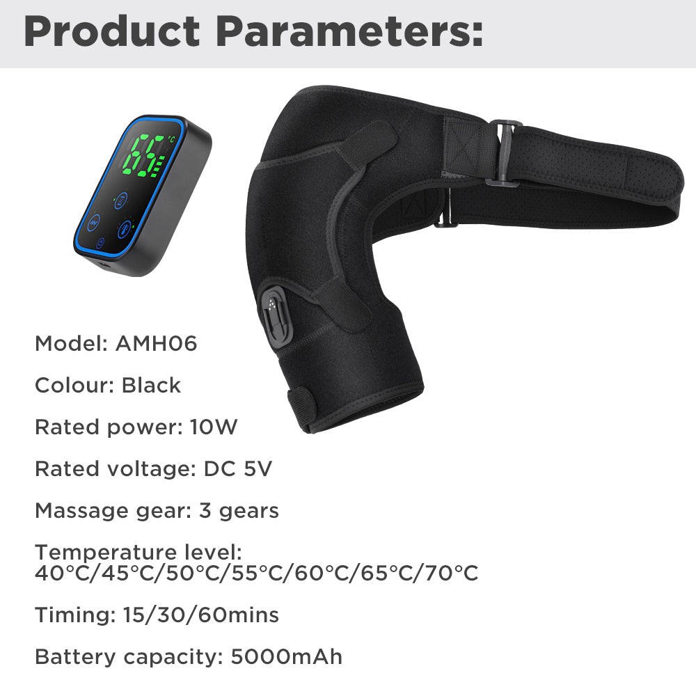 Draadloze Schoudermassager met APP-besturing en Afneembaar Ontwerp