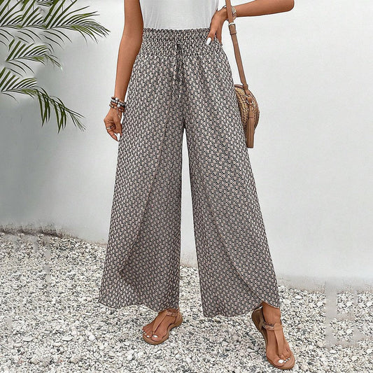 Elastische Tailleband Broek met Koord – Comfortabele Casual Broek voor Dames