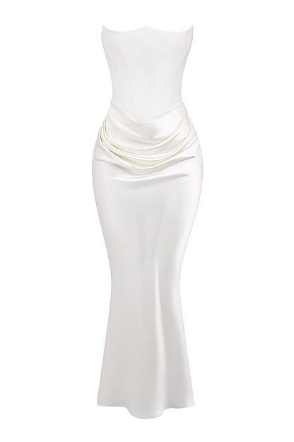 Korsetjurk dames – Elegante strapless jurk voor bruiloft en feestgelegenheden