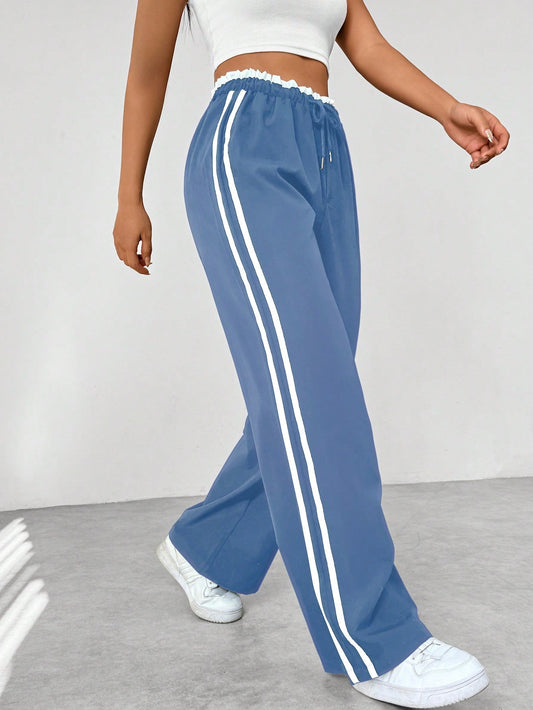 Trendy Wide-Leg Broek Dames – Sportieve Broek van Ademend Materiaal