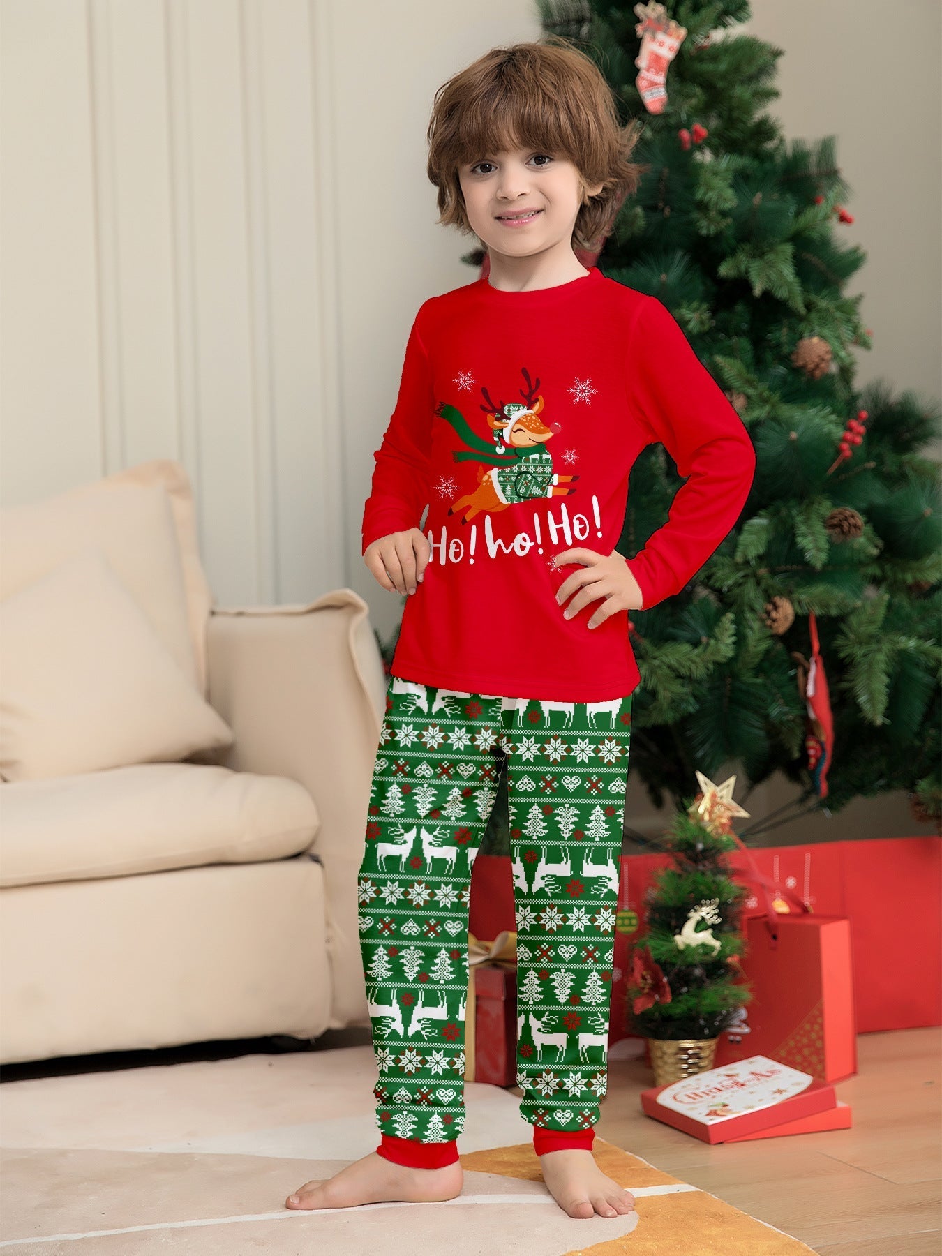 Familie Kerst Pyjama's Tops Broeken Jammies Kinderen Volwassenen