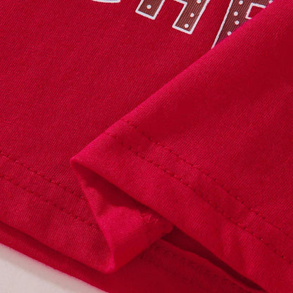 Kerst Pyjama Set Kinderen Lange Mouwen Top Broek Nachtkleding