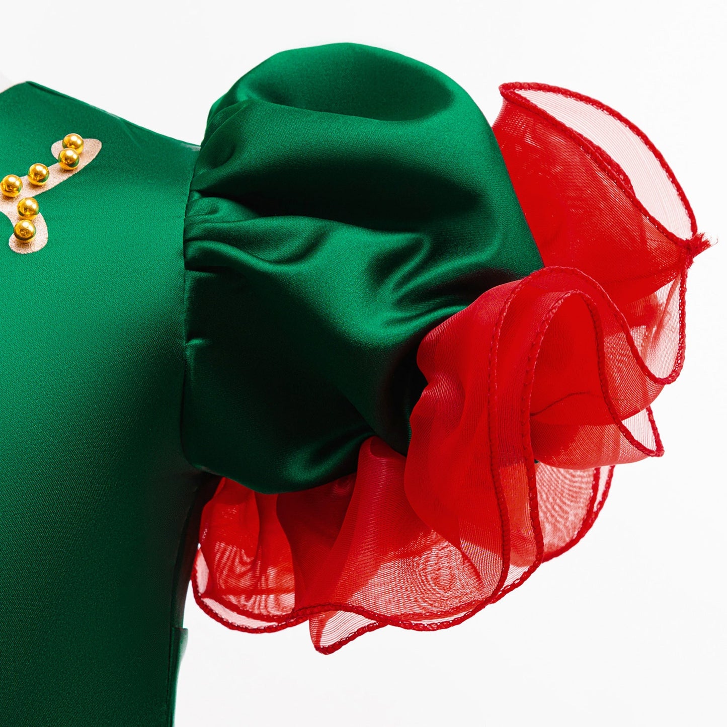 Kerstjurk Meisjes Haarband Sokken Kostuum Cadeaubox