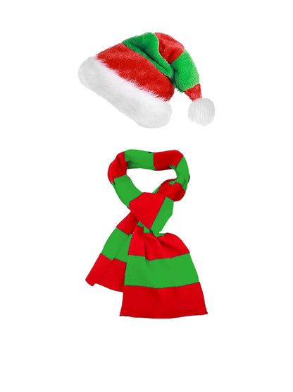 Kinder Elf Kostuum Jumpsuit Hoed Sjaal Set