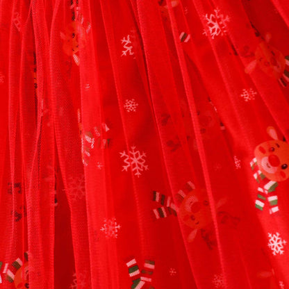 Kerstjurk Meisjes Kostuum met Haarband Lichtgevend