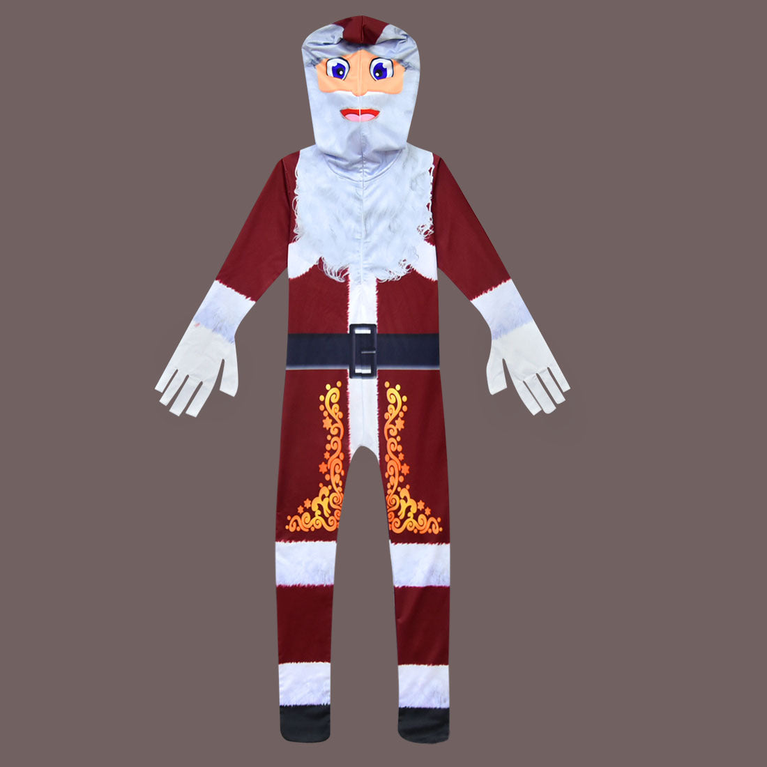 Kerstman Kostuum Onesie Kinderen Jongens Meisjes