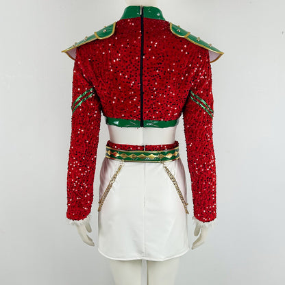 Kerst Pop Idol Kostuum Feestjurk Outfit