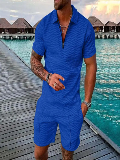 Poloshirt en Shorts voor Heren - Comfortabele Kleding voor Zomer en Vrije Tijd