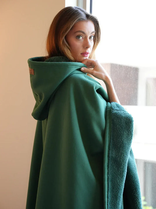 Hoodie Dekentje – Ultra Zacht en Warm Cocoon voor Thuis en Buiten