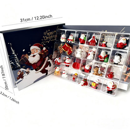 Kerst Advent Kalender met 24 Mini Figuren