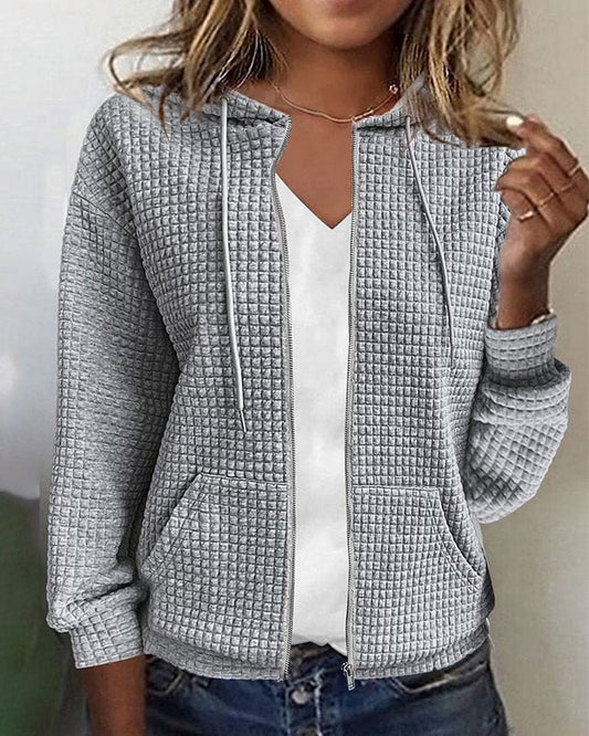 Damesjas met capuchon – Warme en stijlvolle jas voor dames, perfect voor herfst en winter