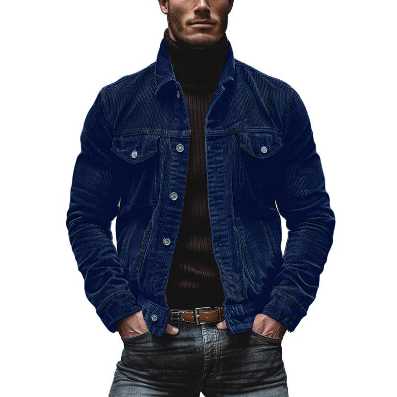 Heren Vintage Jas – Reverskraag Jas voor Casual en Formele Gelegenheden