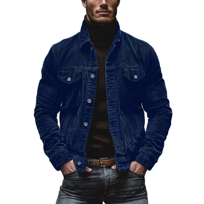 Heren Vintage Jas – Reverskraag Jas voor Casual en Formele Gelegenheden