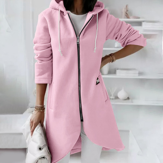 Kapuzenjack voor dames – Comfortabele ritsjack met trendy design en zachte stof